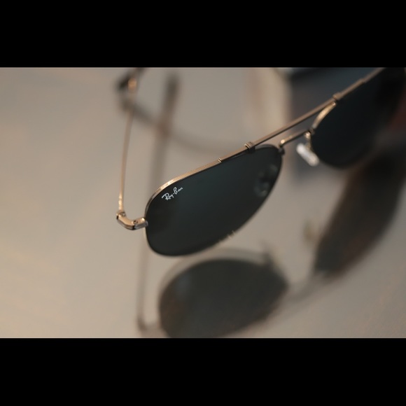 COPY - Large Metal Aviator Ray Ban Sunglasses - Picture 3 of 11